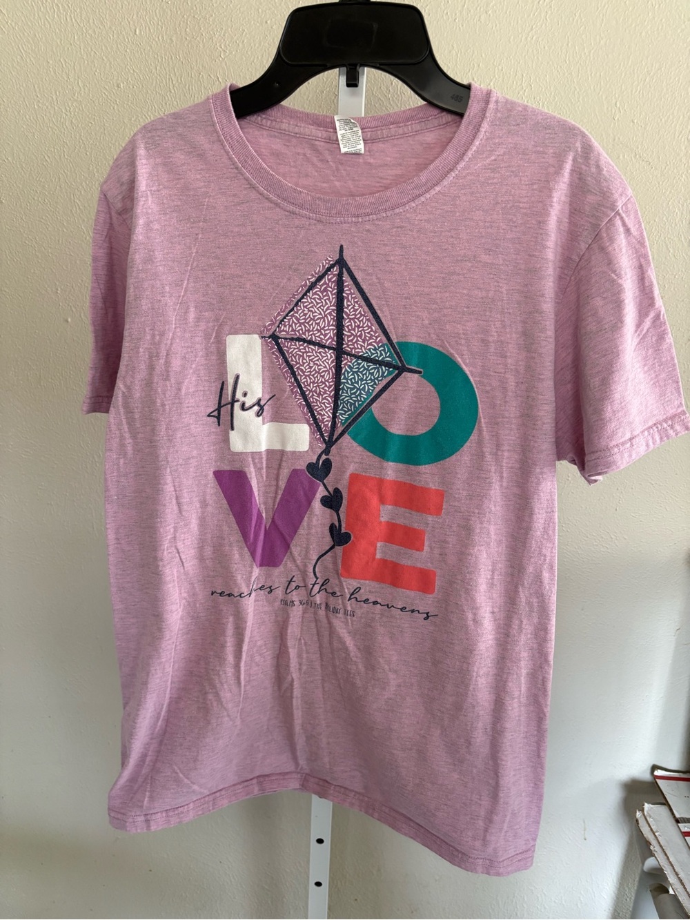 Fruit of the Loom Pink Graphic Short Sleeve Tee